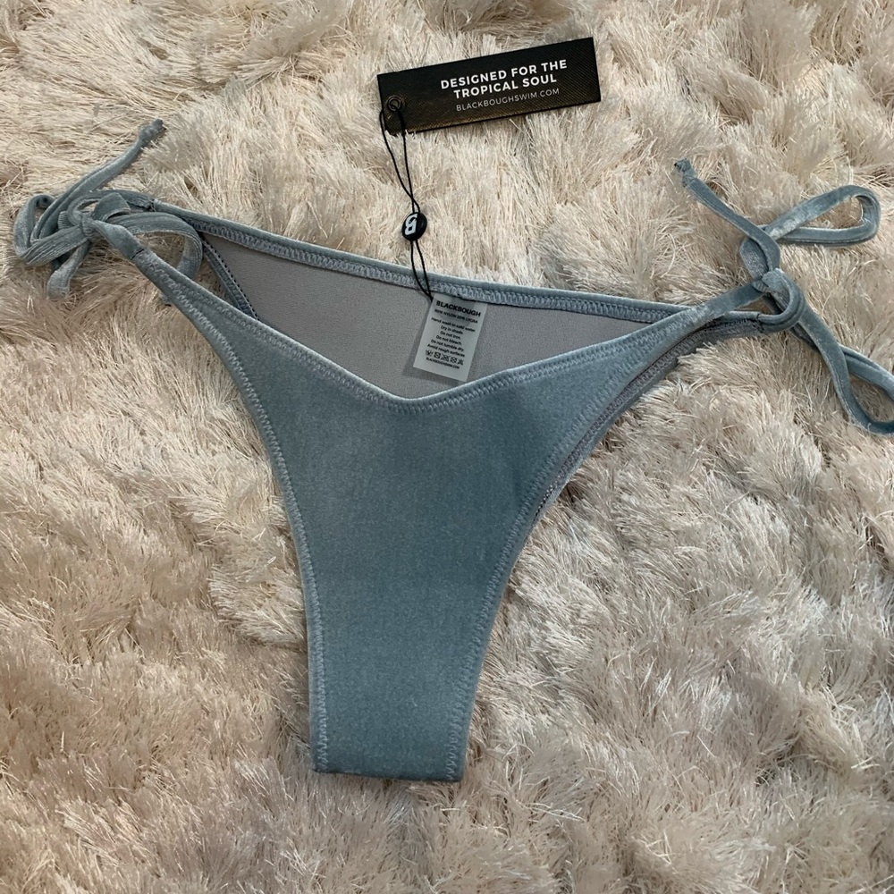 Blackbough Silver Velvet Bikini Bottoms